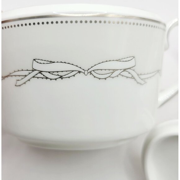 Vera Wang Fine Bone China by Wedgwood LOVE KNOTS Creamer & Sugar Bowl Brand New - Picture 5 of 15